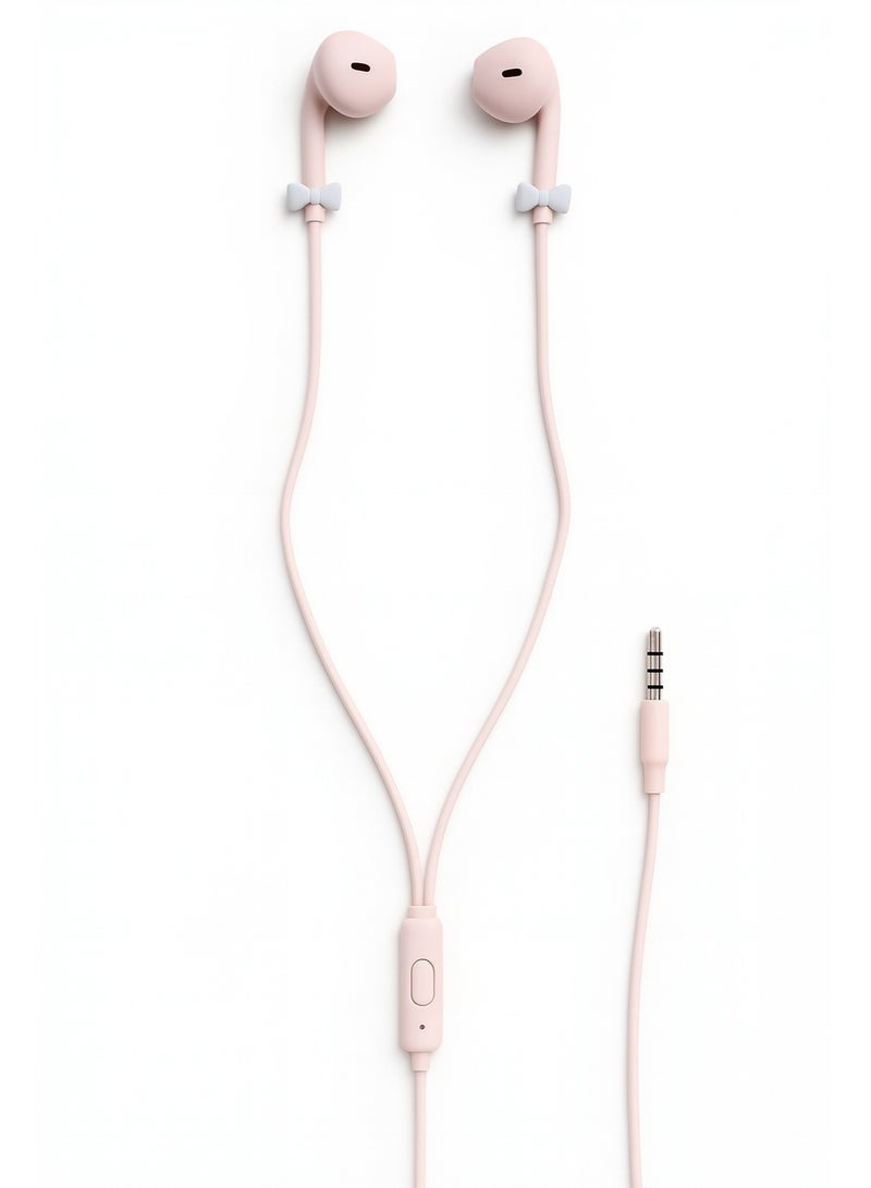 E-240 wired hands-free headset with a modern design, microphone, and control button – cable length 1.2m - Image 1