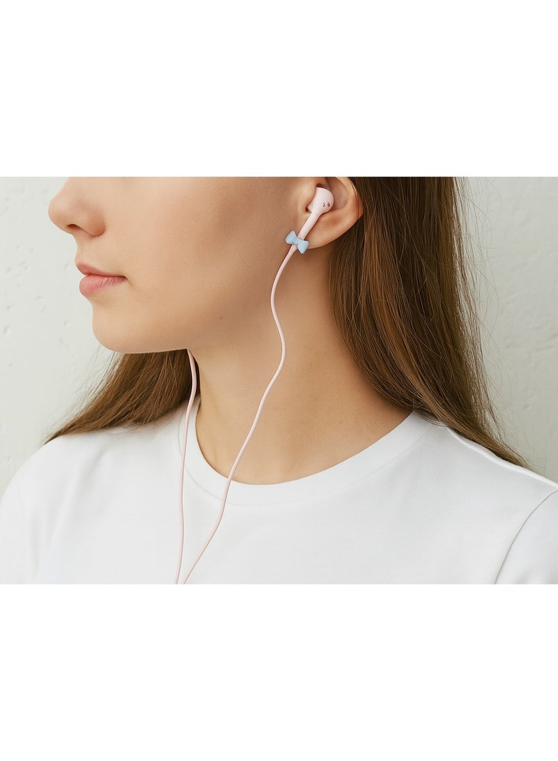 E-240 wired hands-free headset with a modern design, microphone, and control button – cable length 1.2m - Image 5