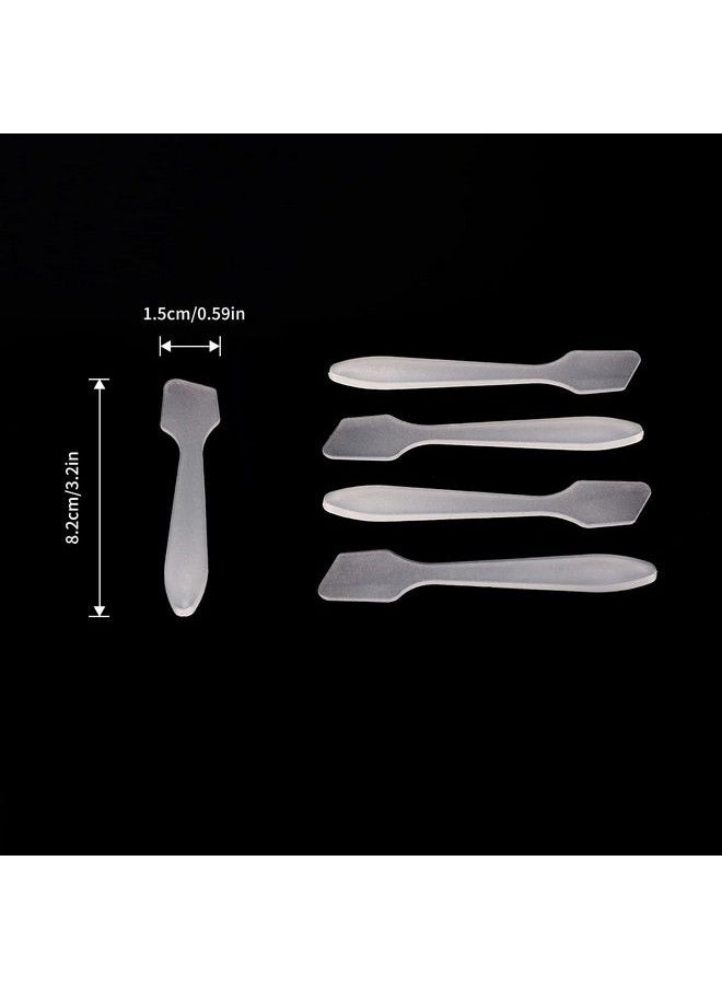 g2plus - 100 Pcs Disposable Makeup Frosted Tip Spatula Cosmetic Spatula For Mixing And Sampling 3.2 - Image 1