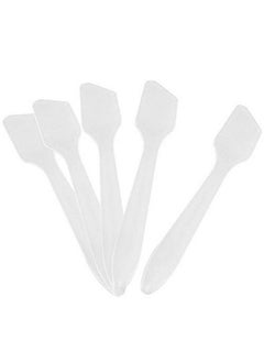 g2plus 100 Pcs Disposable Makeup Frosted Tip Spatula Cosmetic Spatula For Mixing And Sampling 3.2  - Image 1