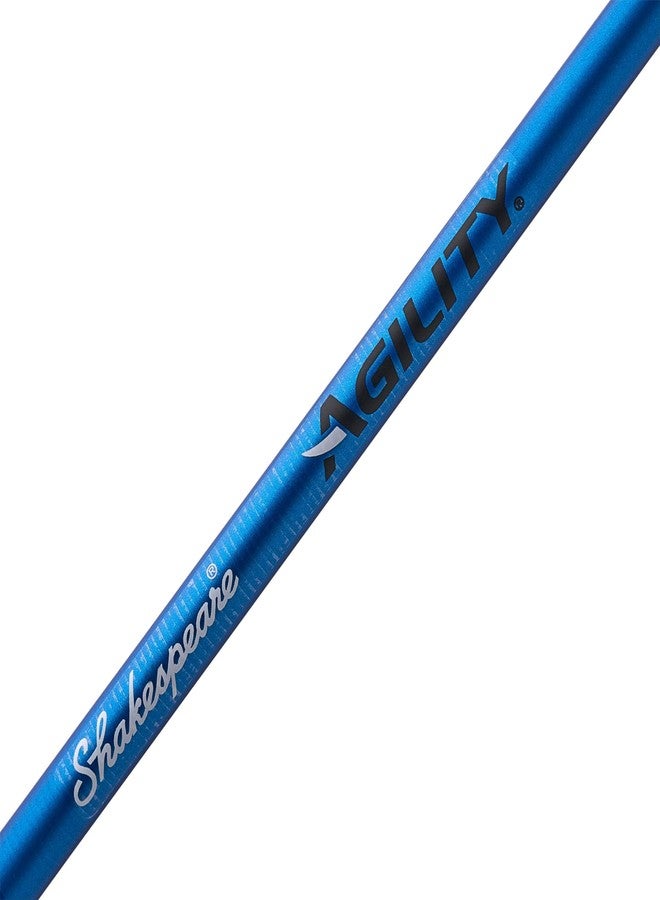 Shakespeare 6'6" Agility Fishing Rod and Reel Baitcast Combo, Right Handle Position, 90mm Handle with Large Knobs for Extreme Torque, Multi-Disk Drag System - Image 4