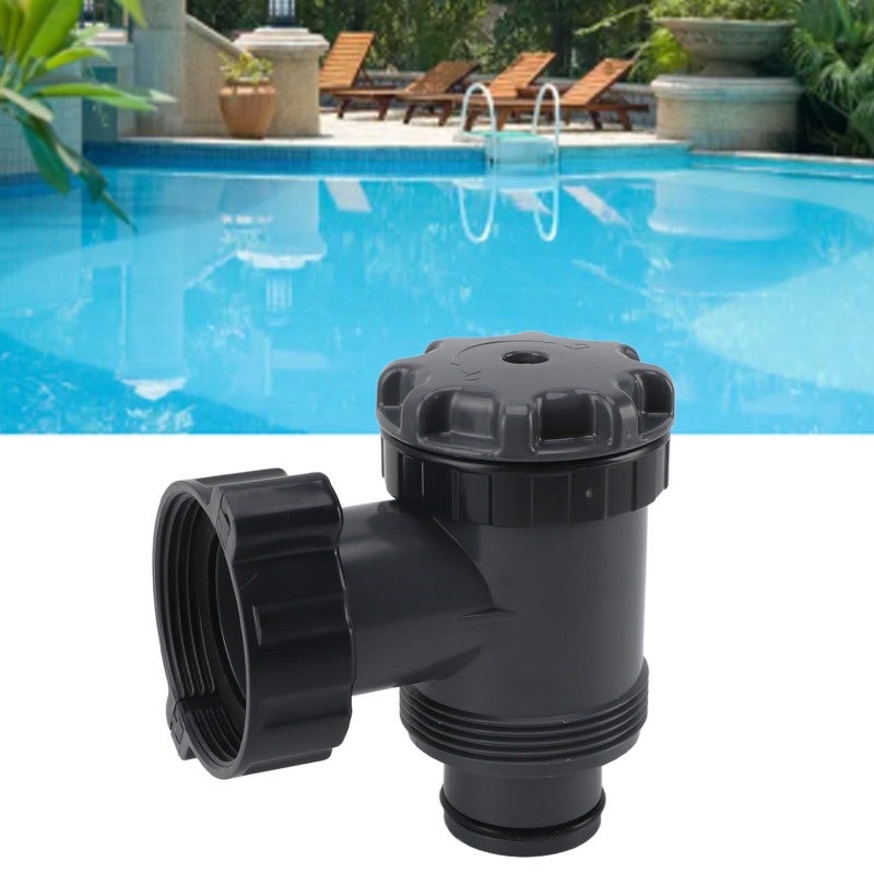 Pool Filter Valve Replacement: 38mm ABS Plastic - High Efficiency Filtration Smooth Flow Control for Swimming Pool Pump Systems - Image 2