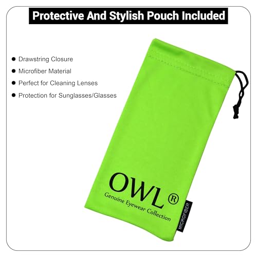 OWL Kids Clear Lens Glasses Protect Child's Eyes UVB UVA Green - Image 2