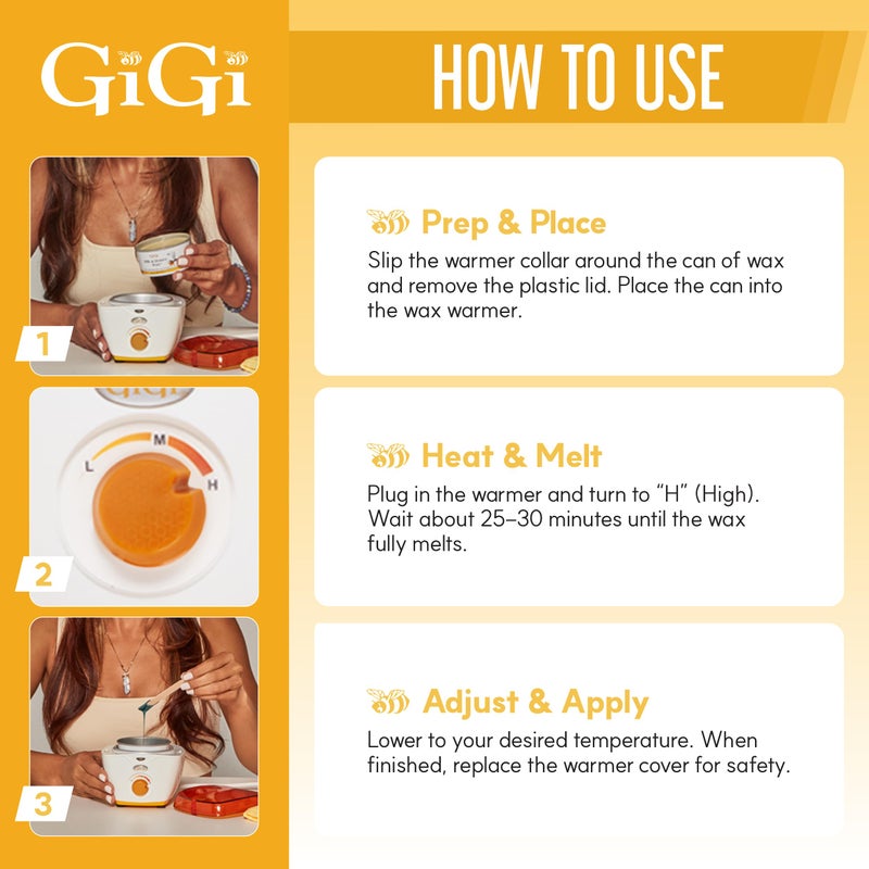 GiGi Hair Removal Wax Warmer, Mini Honee, Warmer for 5 oz. Wax Can - Image 5