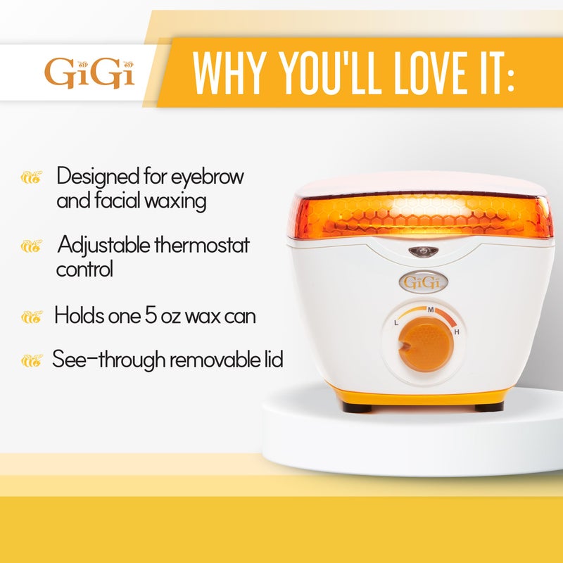GiGi Hair Removal Wax Warmer, Mini Honee, Warmer for 5 oz. Wax Can - Image 4
