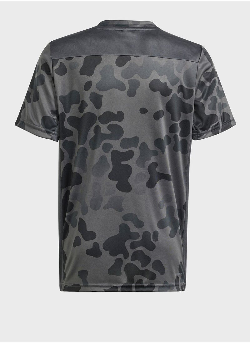 Adidas - Train Essentials All Over Printed T-Shirt - Image 1