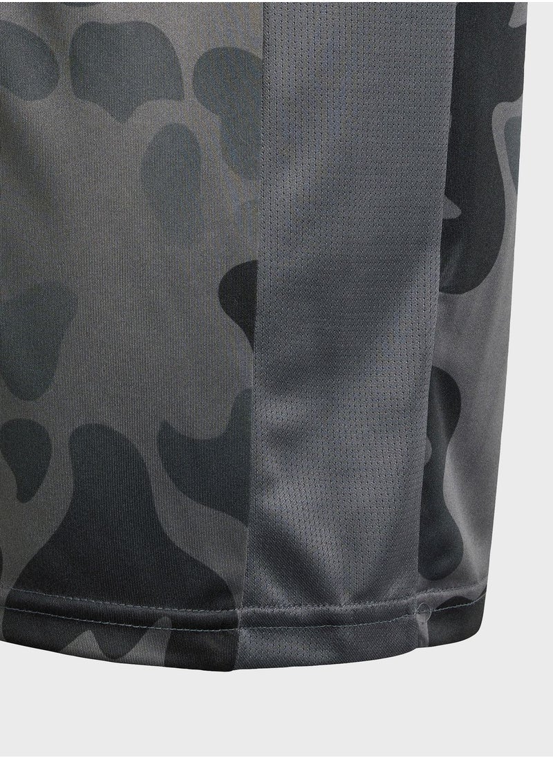 Adidas - Train Essentials All Over Printed T-Shirt - Image 1