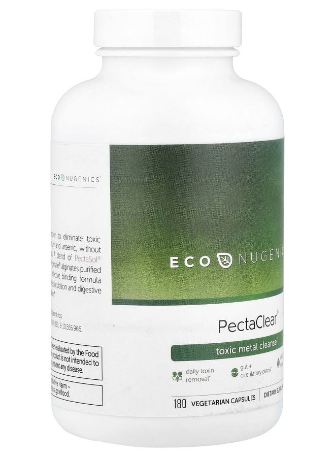 EcoNugenics PectaClear® Toxic Metal Cleanse 180 Vegetarian Capsules - Image 2