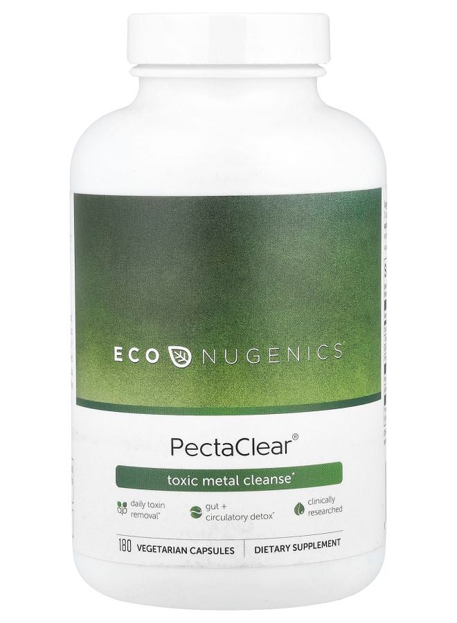 EcoNugenics PectaClear® Toxic Metal Cleanse 180 Vegetarian Capsules - Image 1
