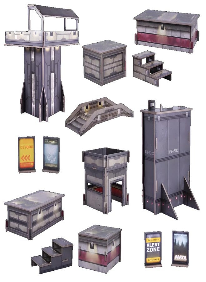 mantic Games. Halo: Flashpoint The Board Game: New Mombasa Terrain Expansion Pack - Image 2