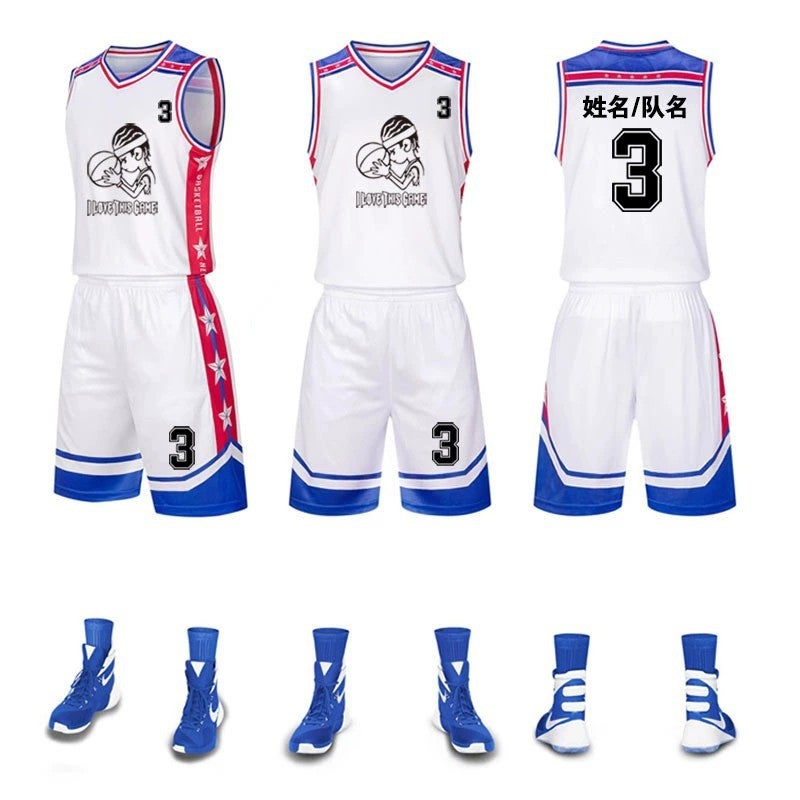 New soft breathable basketball uniform suit training camp uniform children adult moisture wicking plus size basketball jersey - Image 4
