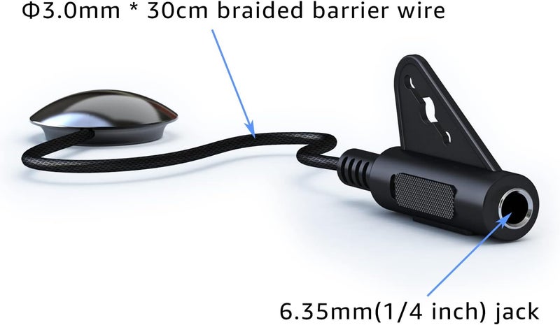 Imelod Contact Microphone Piezo Pickup Violin Microphone Pickup Cello Banjo Ukulele Mandolin Guitar Microphone Pickup Contact Mic Amplifier Piezo Microphone Guitar Contact Mic Acoustic Guitar Pickup - Image 2