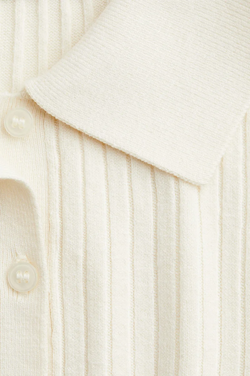 اتش اند ام Rib-knit collared dress