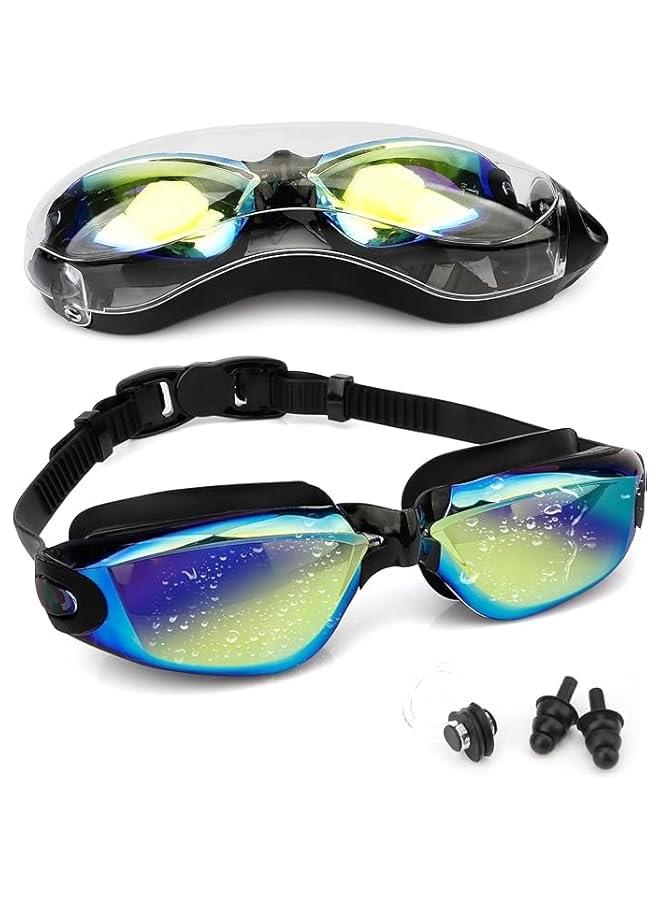 HOOKOR Swim Goggles Swimming Goggles Anti Fog No Leaking UV Protection Safety Goggles for Adult Women Men Teenager - Image 1