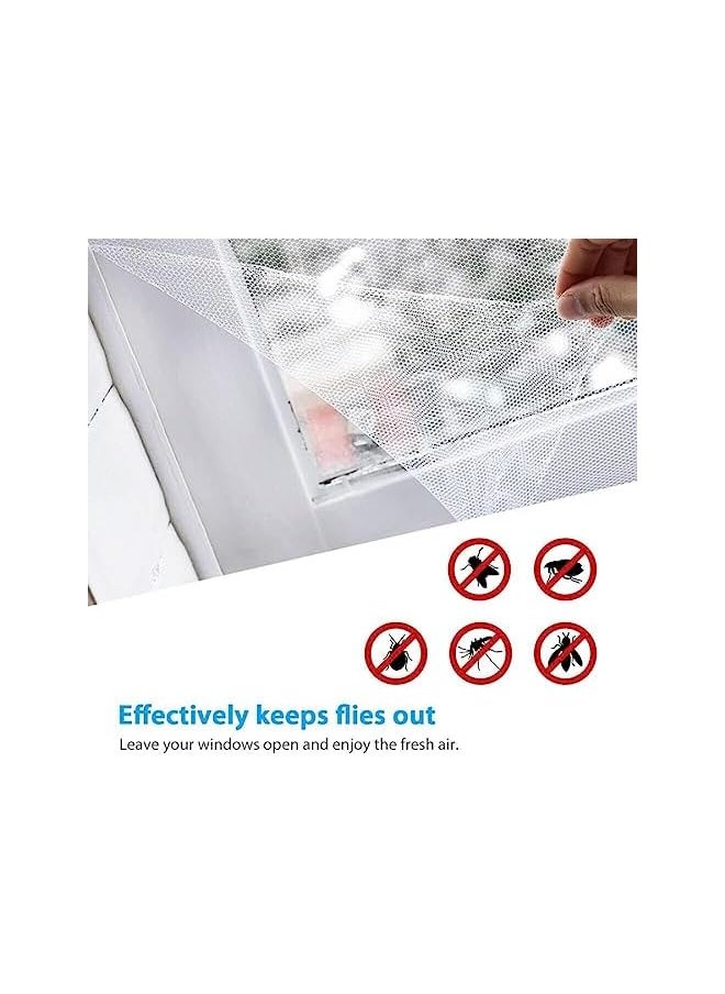The Bros - 2 Pack Mosquito Net for Window,1.5mx1.3m DIY Anti Mosquito Net for Kitchen Window Net Mesh Screen Mosquito Mesh Curtain Protector Insect Bug Fly Mosquito Window Mesh Screen with 2 Rolls Tapes - Image 1