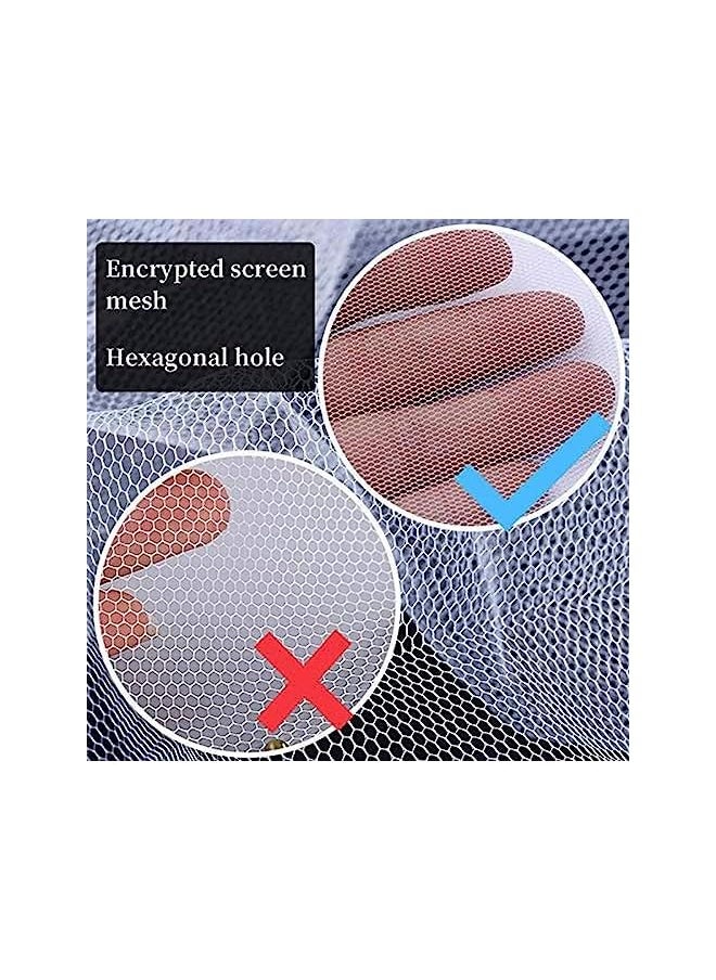 The Bros - 2 Pack Mosquito Net for Window,1.5mx1.3m DIY Anti Mosquito Net for Kitchen Window Net Mesh Screen Mosquito Mesh Curtain Protector Insect Bug Fly Mosquito Window Mesh Screen with 2 Rolls Tapes - Image 1