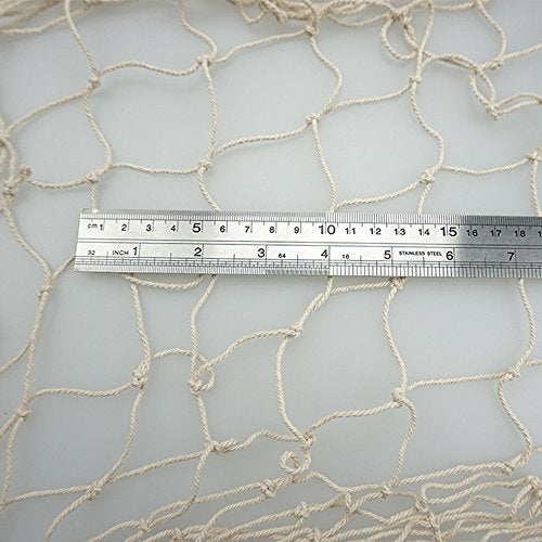 Bilipala Fishing Net Decor,Fishing Net, Wall Hangings Decor,Mediterranean Style Photographing Decoration, Creamy White - Image 4
