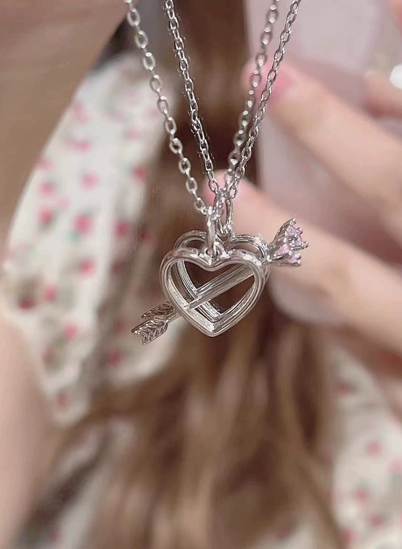 Goolsky Zircon Heart Pendant Necklace – Dainty Everyday Jewelry for Women, Minimalist Romantic Gift  - Image 1
