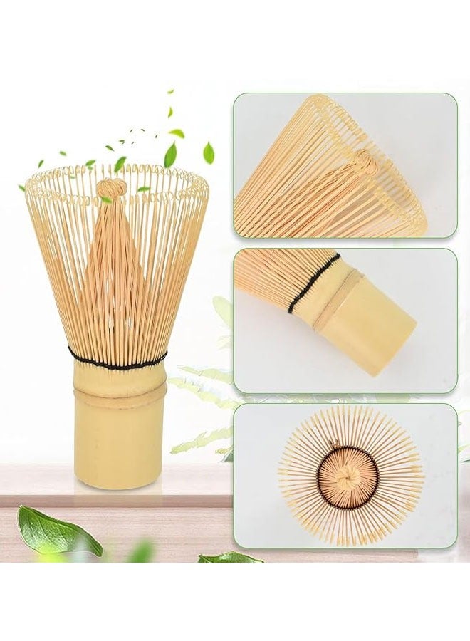 BOUND MOAT 4 Piece Matcha Tea Set Traditional Matcha Whisk Set with Ceramic Bowl, Scoop, Prong Bamboo Matcha Whisk and Holder Perfect Tea Set Matcha Kit (Dark Blue) - Image 5