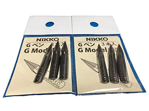 NIKKO 2 X Nikko Manga Pen Nib N-Gpen 3-Pics Set(Total of 6 Pics) - Image 1