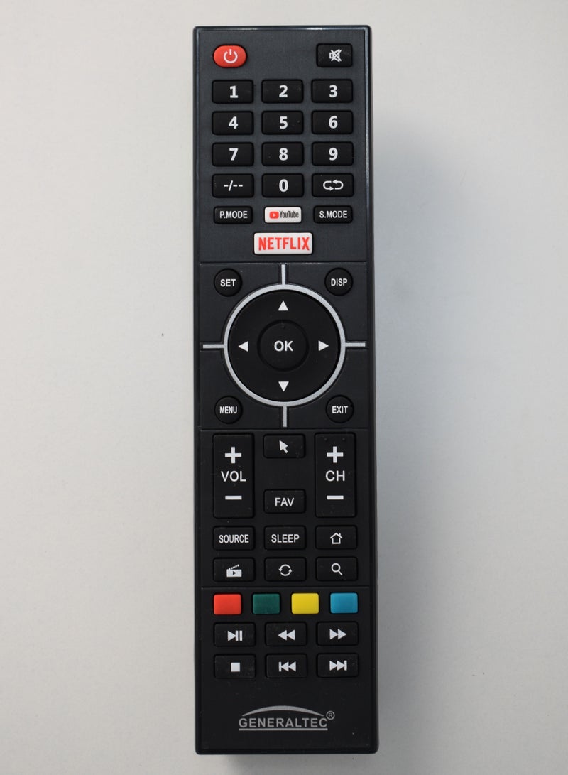 General Tech Smart TV Original Control مع الخيار الذكي يعمل بكامل طاقته.