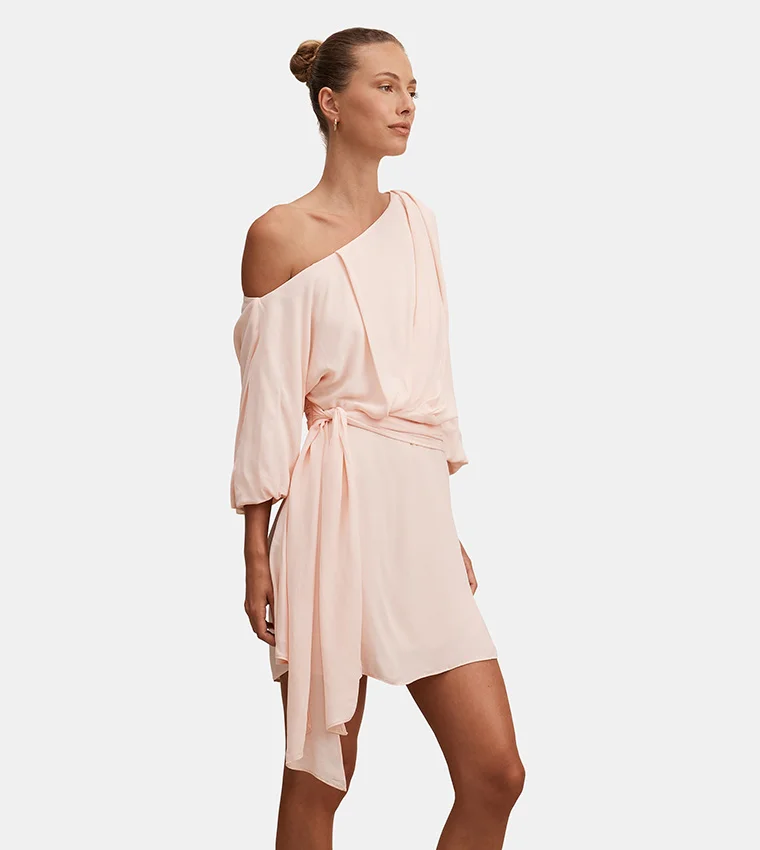 فورايفر نيو Sammy Tipped Draped Mini Dress
