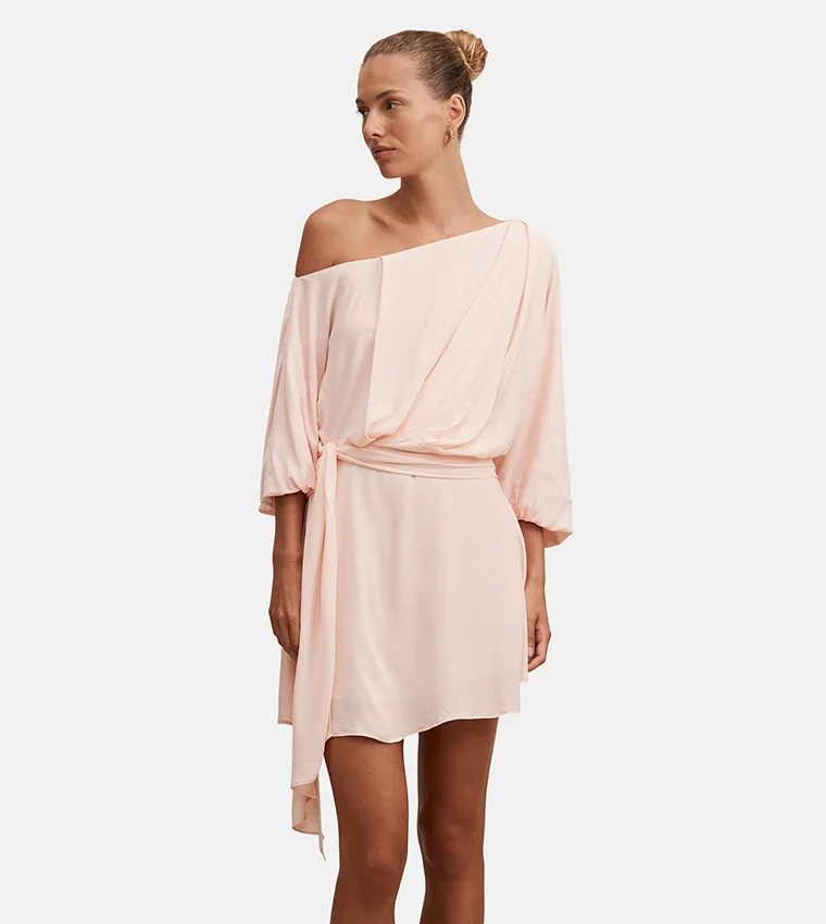فورايفر نيو Sammy Tipped Draped Mini Dress