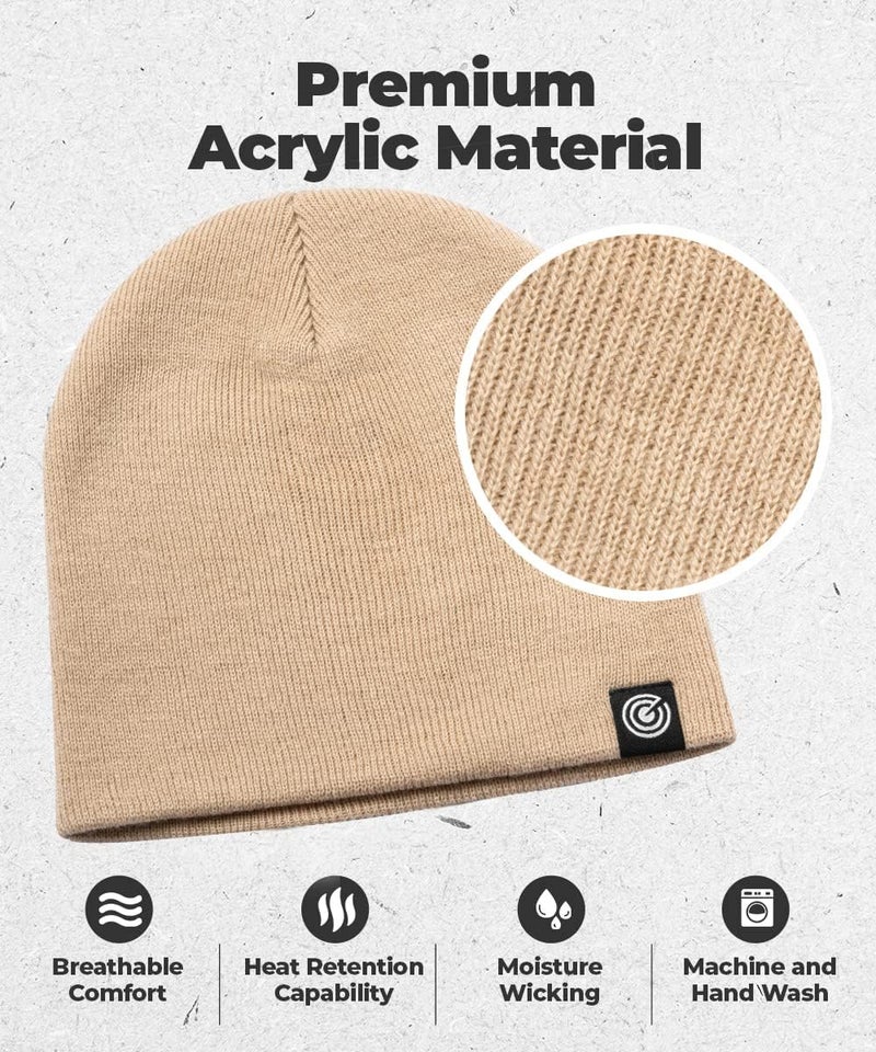 Revony Original Beanie Cap - Soft Knit Beanie Hat - Warm and Durable - Image 2