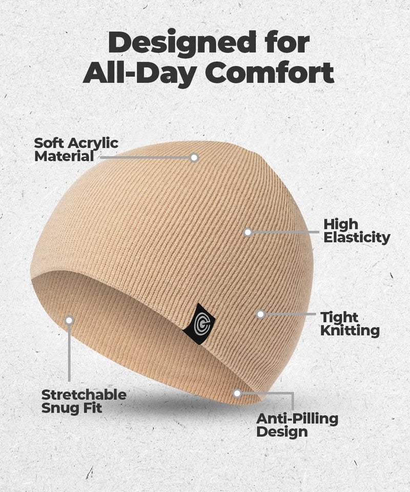 Revony Original Beanie Cap - Soft Knit Beanie Hat - Warm and Durable - Image 4