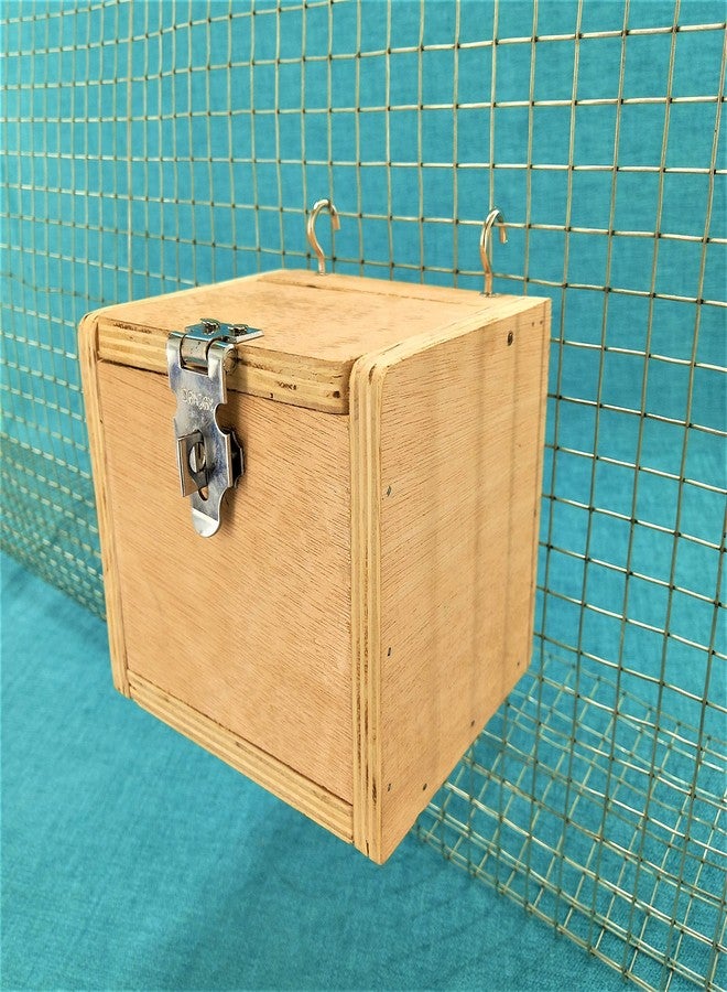 CRIB FACTORY Finches Medium Size BREEDING Box | Size 15 X 13 X 12 in CM | HIGH QULITY Plywood - Image 3