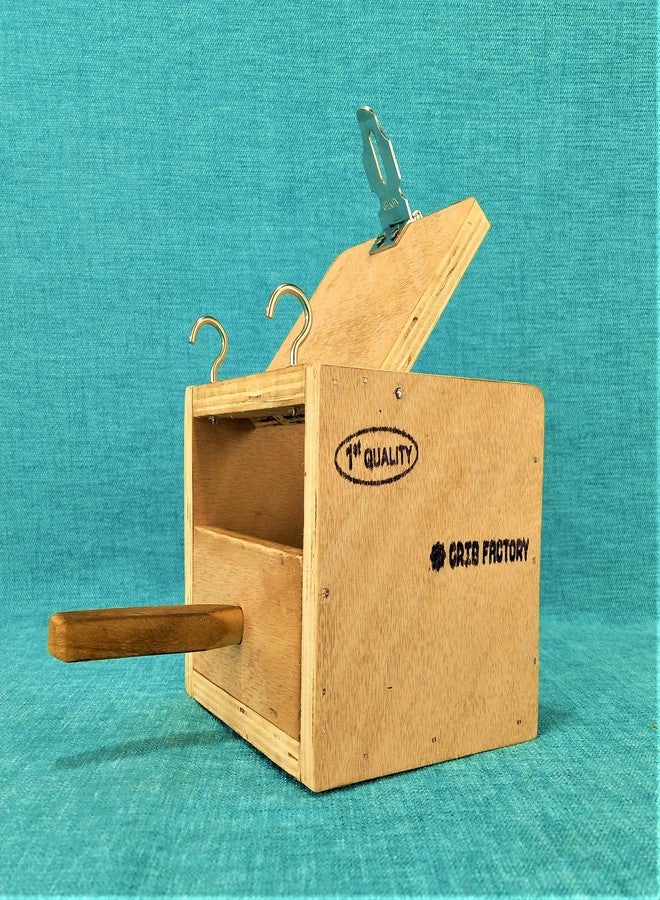 CRIB FACTORY Finches Medium Size BREEDING Box | Size 15 X 13 X 12 in CM | HIGH QULITY Plywood - Image 1