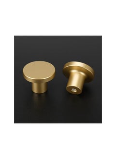 The Bros Gold Brass Drawer Knobs, Round Kitchen Cabinet Pulls Door Knobs for Chest of Drawers Furniture Cupboard Dresser Wardrobe Door Handles and Knobs (8packs)  - Image 2