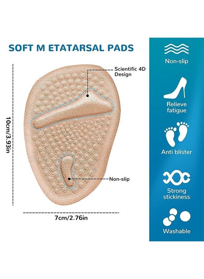 Captaintech High Heel Cushion Inserts Pads 4 Pairs Reusable Anti-Slip Shoe Pads Foot Insoles Blister  - Image 3