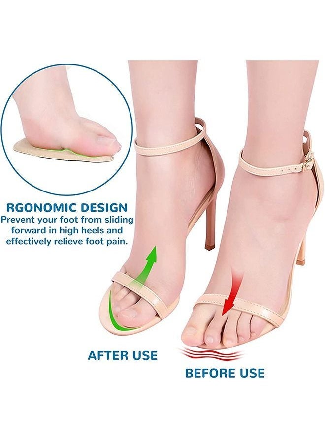 Captaintech High Heel Cushion Inserts Pads 4 Pairs Reusable Anti-Slip Shoe Pads Foot Insoles Blister  - Image 5