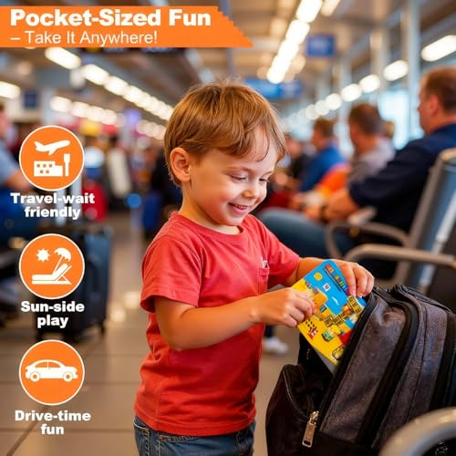 Aywewii Travel Magnetic Blocks 45 PCS Travel Toys for Kids Ages 35 Magnet Building Cubes STEM Learning Set with Iron Case Portable Building Toys for Boys and Girls Construction Edition 1 - Image 5