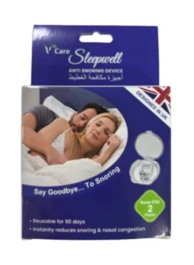 Vcare Sleepwell Anti-Snoring Device – Comfortable Nasal Dilator for Better Sleep - Image 1