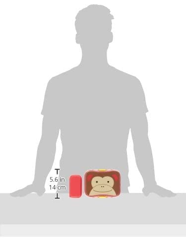Skip Hop Zoo Lunch Kit Monkey (3 Years to 6 Years), Red, (SH9J648110) - Image 5