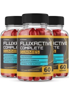 IDEAL PERFORMANCE (3 Pack) Fluxactive Complete Gummies Flux Active Complete Max Strength New Ingredients (180 Gummies) 