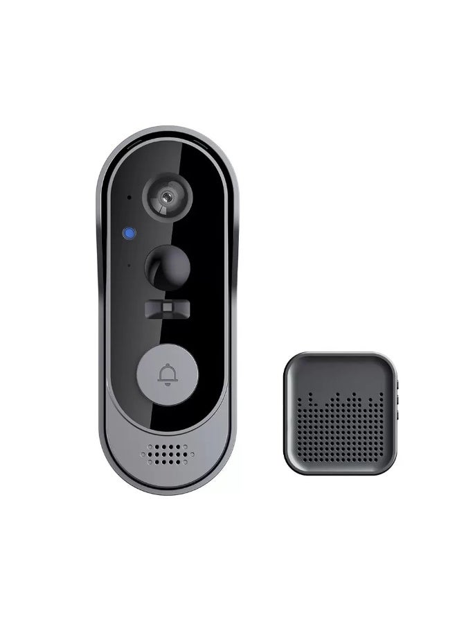 جرس الباب الذكي المقاوم للماء (IP65) مع تنبيهات عبر تطبيق الهاتف، اتصال مرئي لاسلكي، ودعم التخزين السحابي  - Image 1