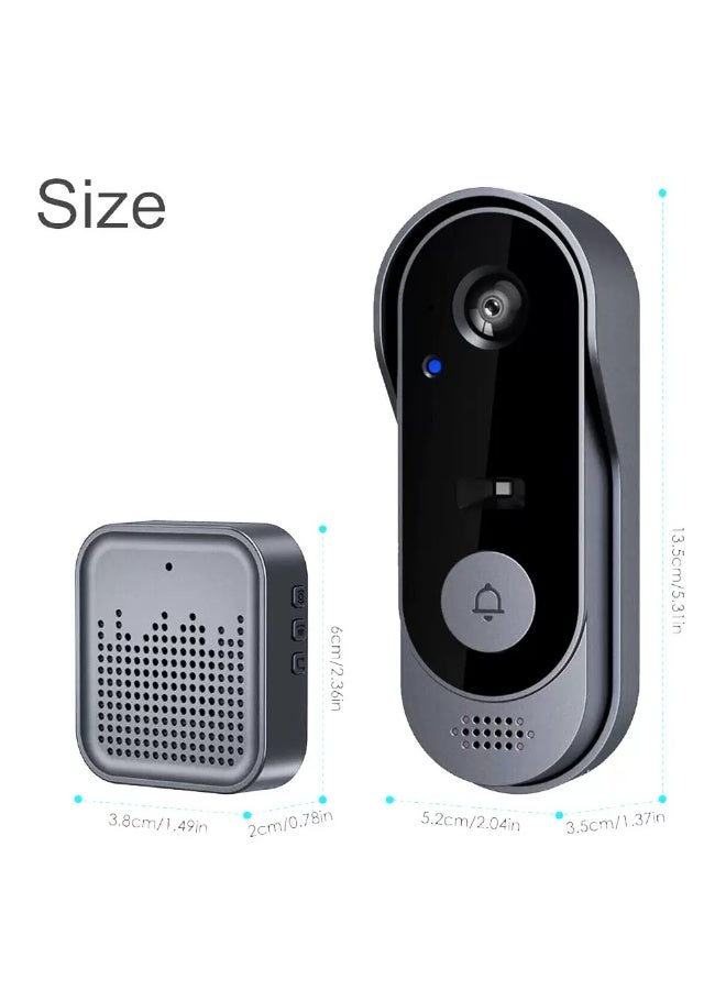 جرس الباب الذكي المقاوم للماء (IP65) مع تنبيهات عبر تطبيق الهاتف، اتصال مرئي لاسلكي، ودعم التخزين السحابي  - Image 2