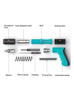 Generic Nail Wall Fastening Tool for Cement. Manual Steel Nail Gun with 10 Steel Nails. Manual Concrete Nail Guns for Carpentry, Home Decoration, Building Maintenance, and DIY Projects  - Image 2
