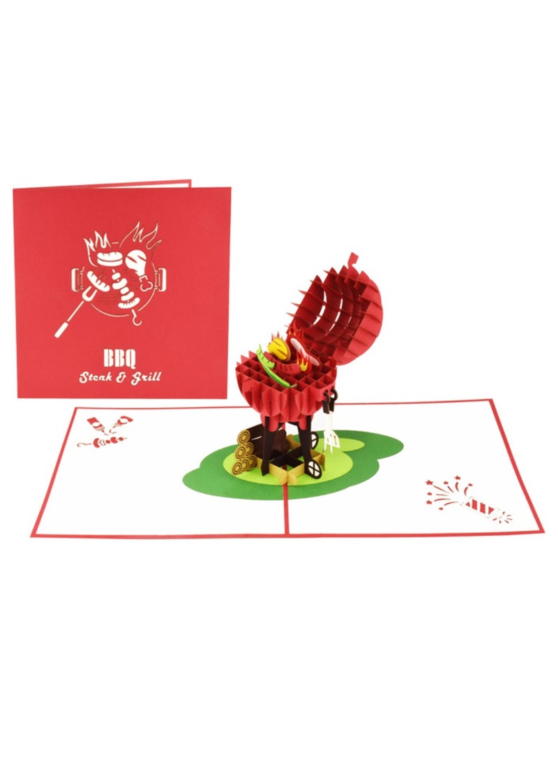 BBQ Pop Up Card / 3D Greeting Cards  - Image 1