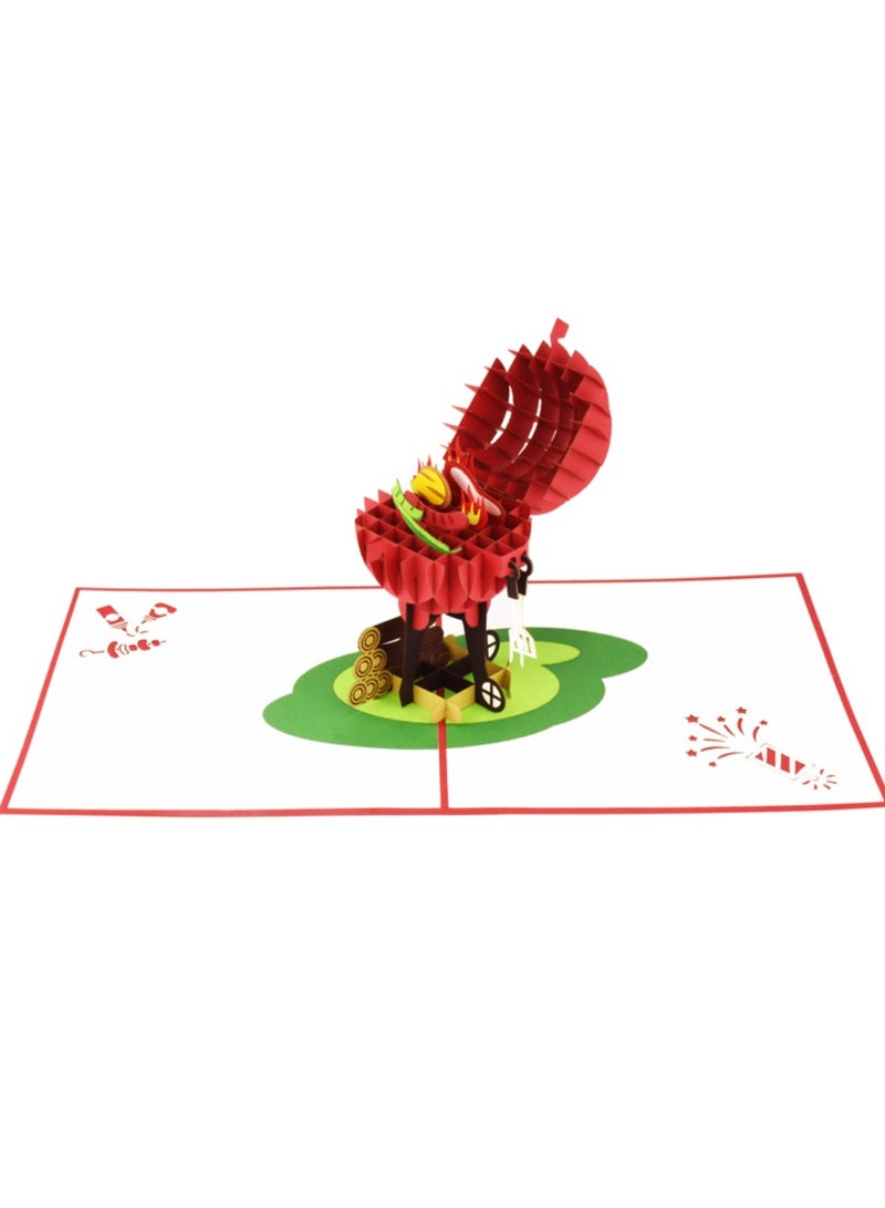 BBQ Pop Up Card / 3D Greeting Cards  - Image 2