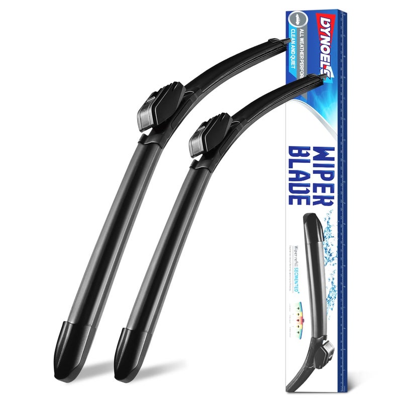 DYNOELS Windshield Wipers blades 22 17 Wiper Blades Fit for Nissan NV200 20092019 Toyota Yaris 20172020 Subaru Accent 20062011 Allseason Automotive Replacement Windshield Wiper Blades Set of 2 - Image 2