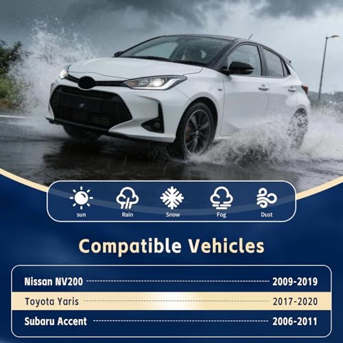 DYNOELS Windshield Wipers blades 22 17 Wiper Blades Fit for Nissan NV200 20092019 Toyota Yaris 20172020 Subaru Accent 20062011 Allseason Automotive Replacement Windshield Wiper Blades Set of 2 - Image 3