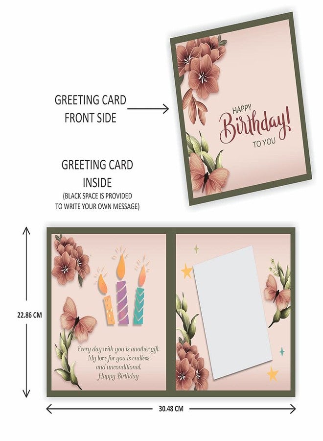 Aarucons Happy Birthday Greeting Card Wish with a Touch of Heart for Friends, Wife, Husband, Relatives - Image 5
