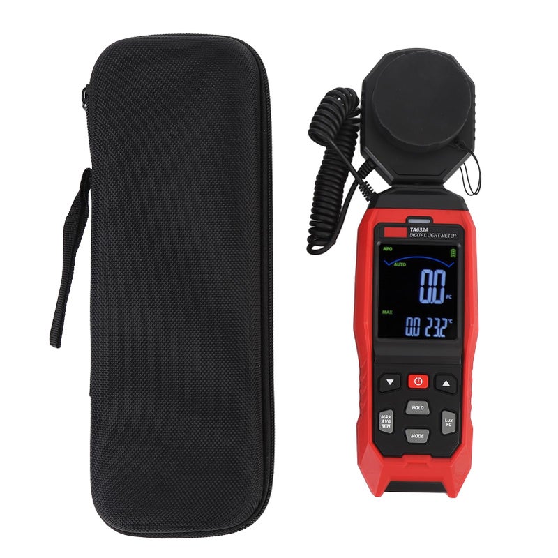 Digital Lux Meter 200000 Lux Detachable Probe 360 Degree Rotatable Sound Light Alarm - Image 2