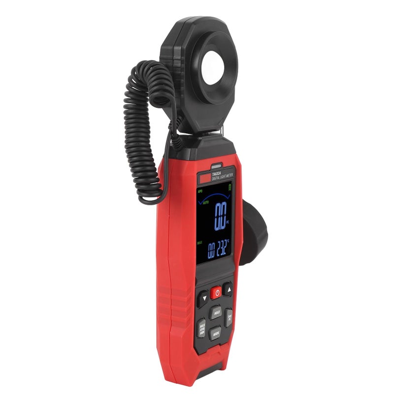 Digital Lux Meter 200000 Lux Detachable Probe 360 Degree Rotatable Sound Light Alarm - Image 5