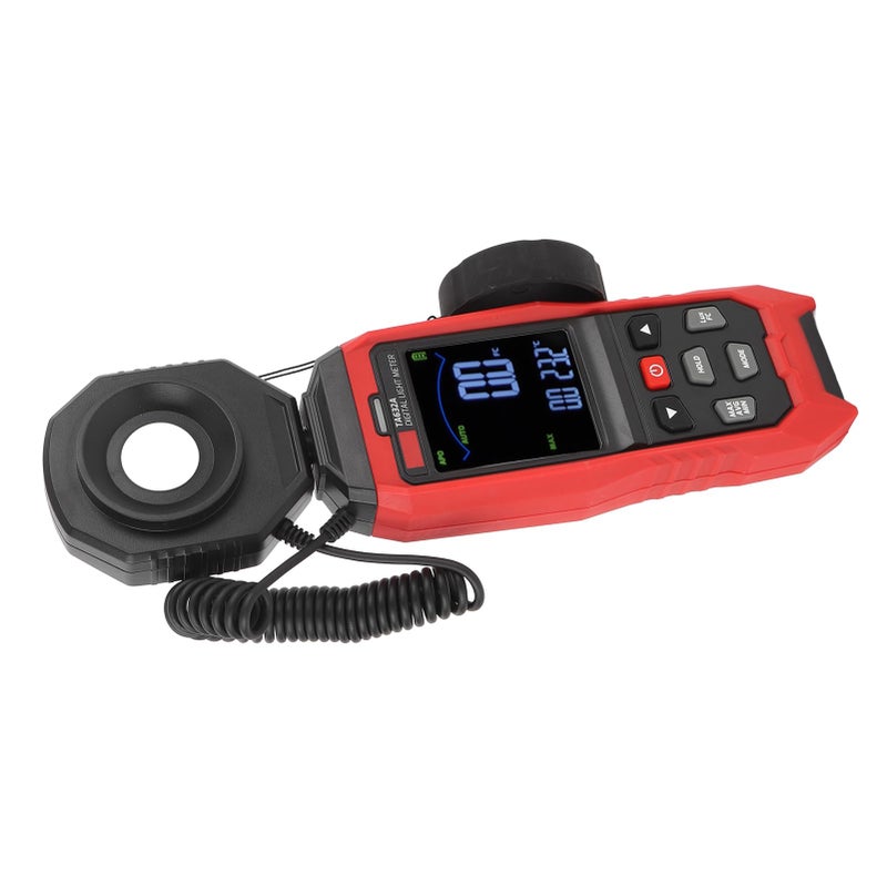 Digital Lux Meter 200000 Lux Detachable Probe 360 Degree Rotatable Sound Light Alarm - Image 3