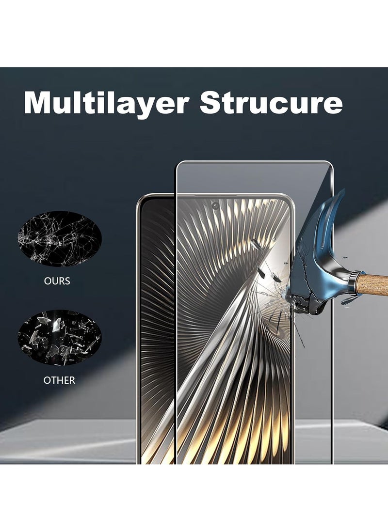General - [2+2 Pack] Screen Protector Compatible with Xiaomi Poco F6/Redmi Turbo 3 Tempered Glass Camera Lens Protector, [Maximum Coverage] HD Crystal 9H Hardness Tempered Glass - Image 1